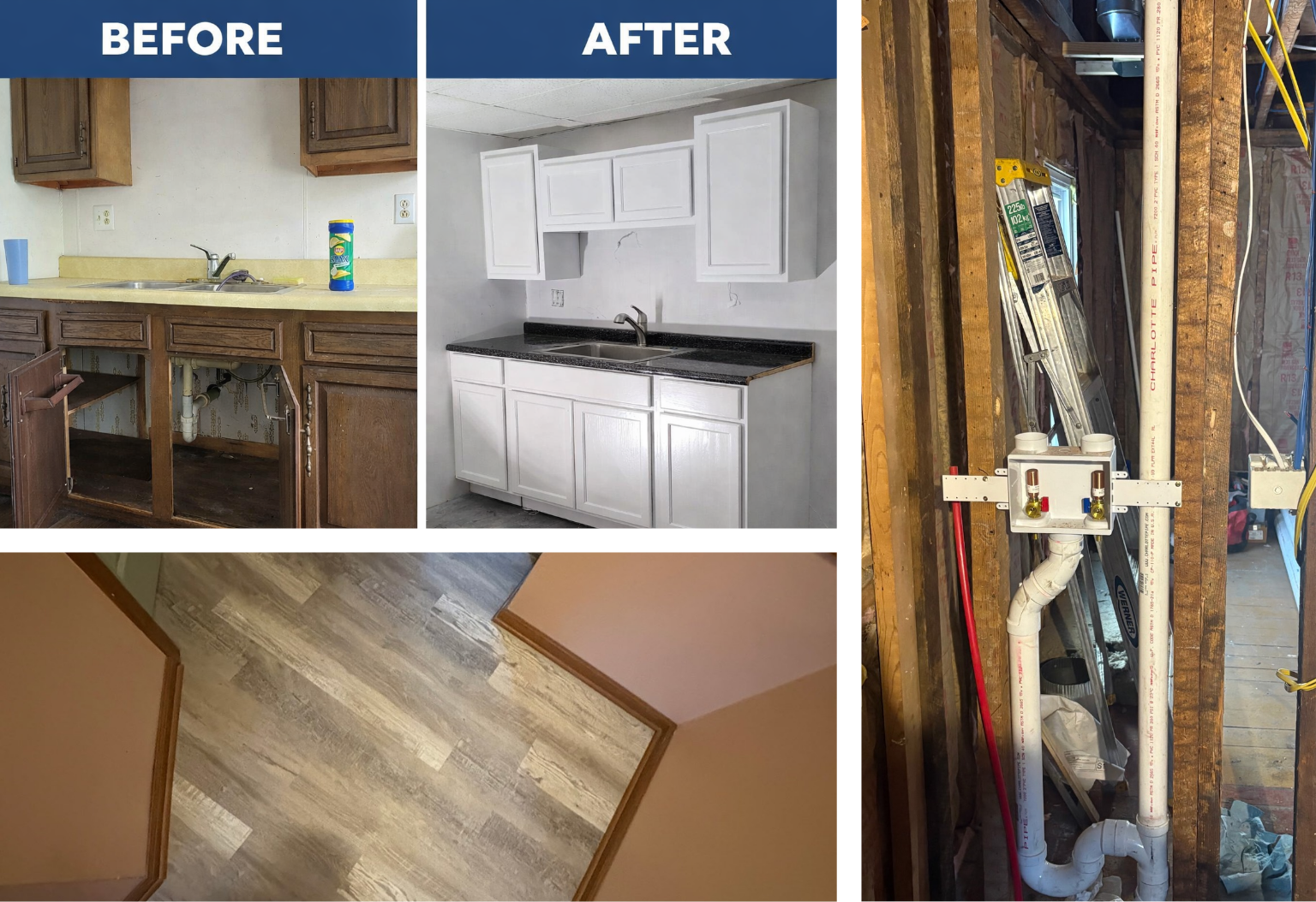 New Construction, Bathrooms and Floors
